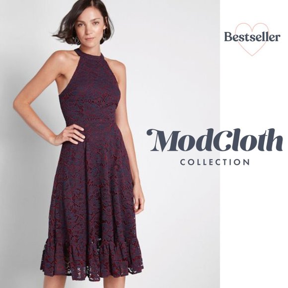 Modcloth Dresses & Skirts - A Night Like This Halter Dress